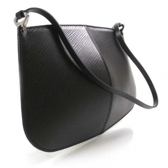 Louis Vuitton Epi Demi Lune Pochette Black 3 of 9