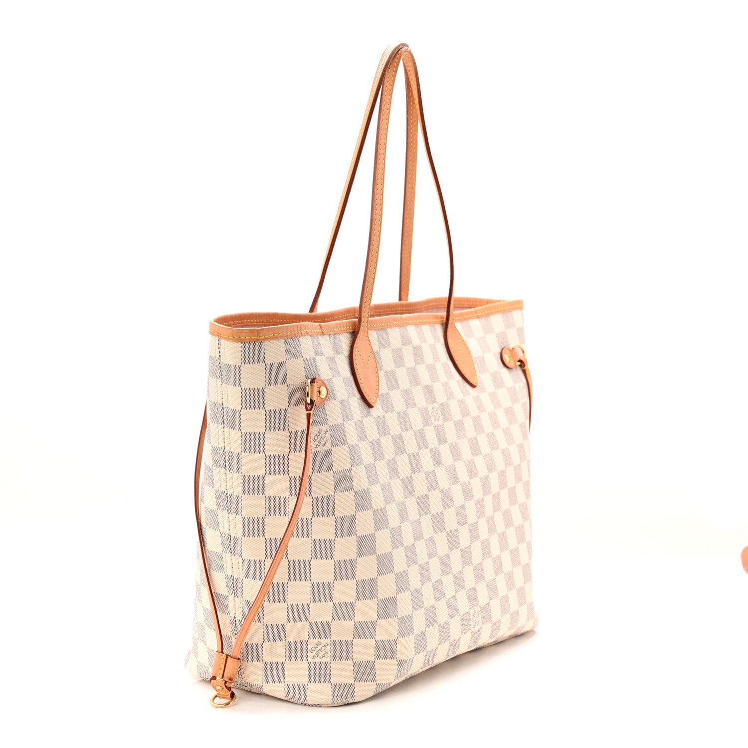 Louis Vuitton Damier Azur Neo Neverful lMM Rose Ballerine 3 of 11