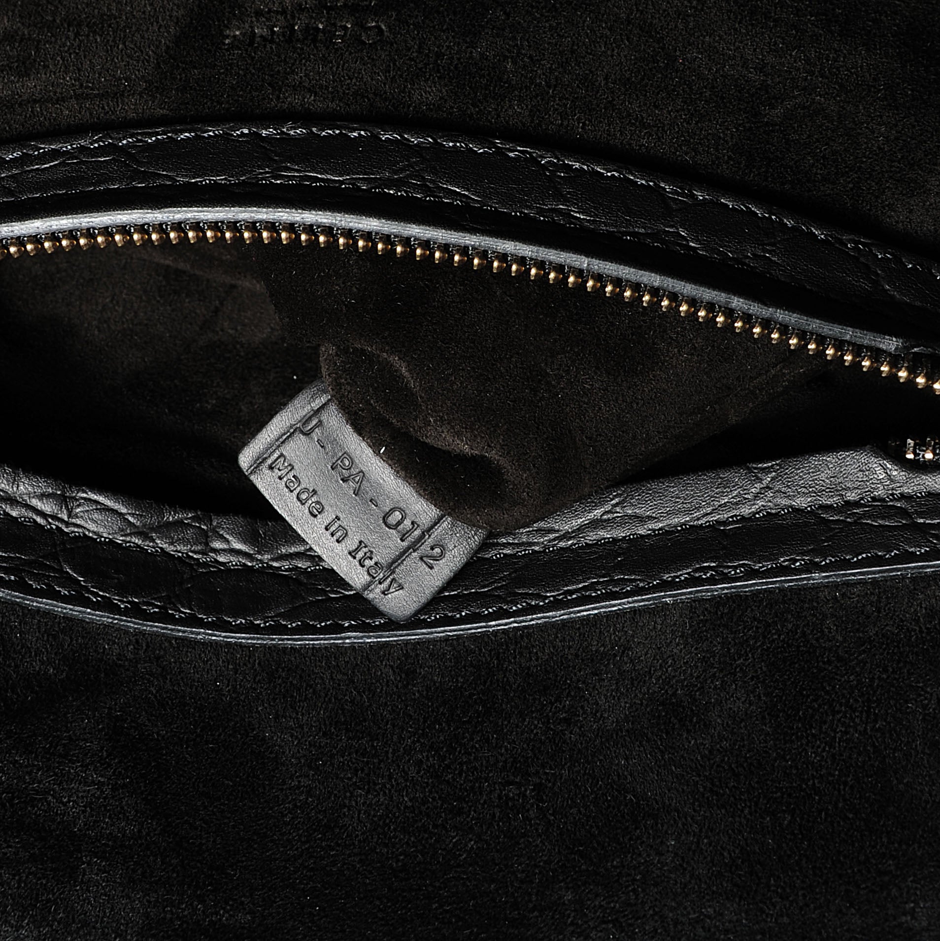 Celine Crocodile Embossed Small Phantom Luggage Black 7 of 7