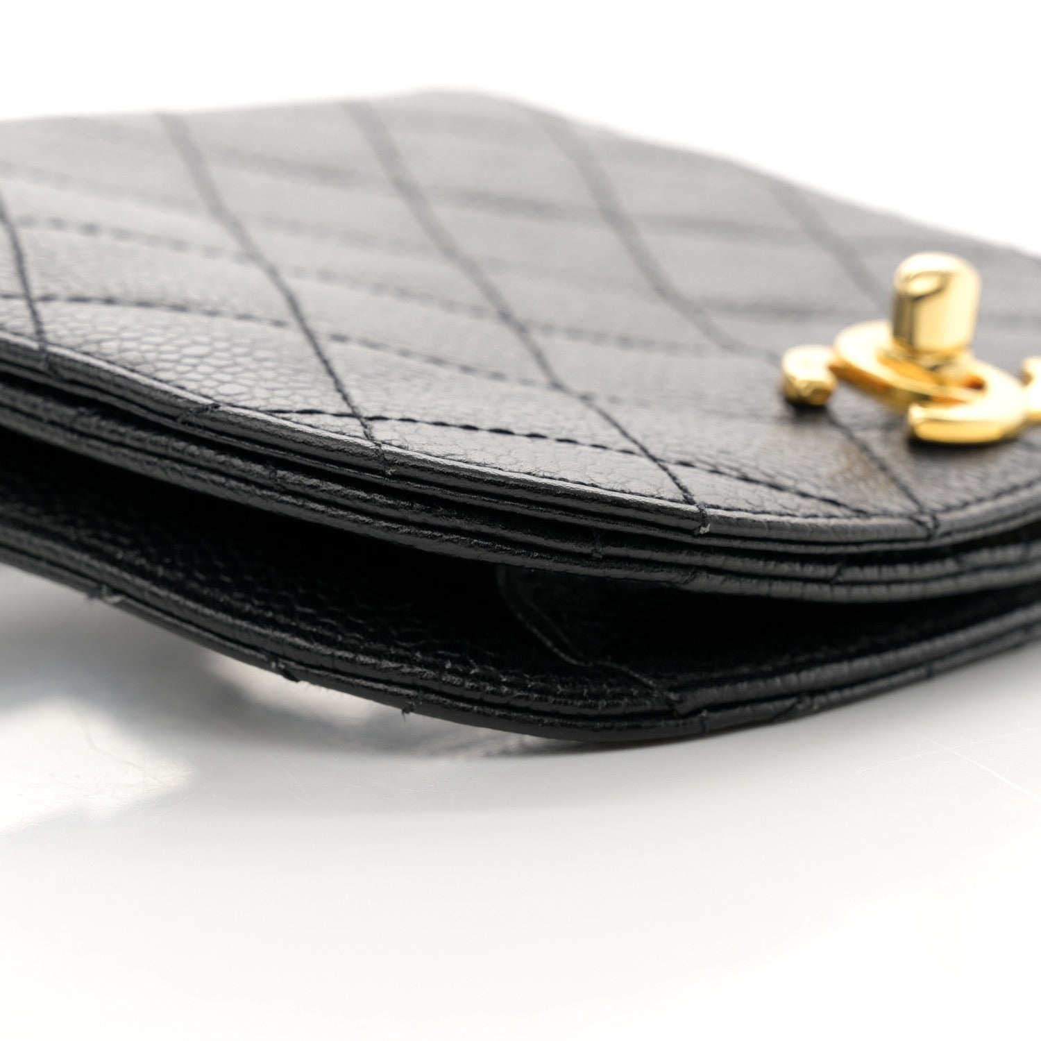 Chanel Caviar Quilted Flap Waist Belt Bag 75 30 Black 9 of 11