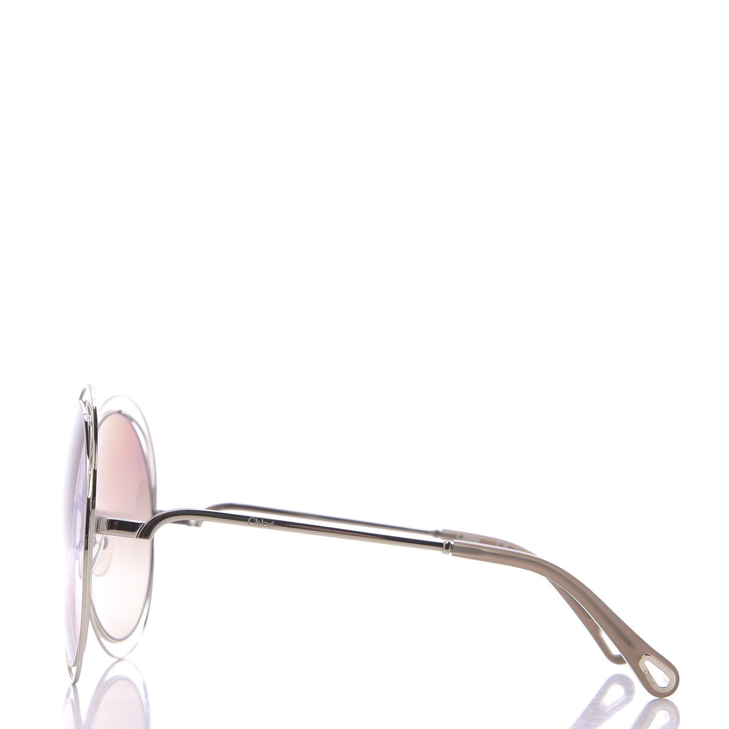 Metal Oversized Round Carlina Oversized Round Sunglasses CE114S Gold
