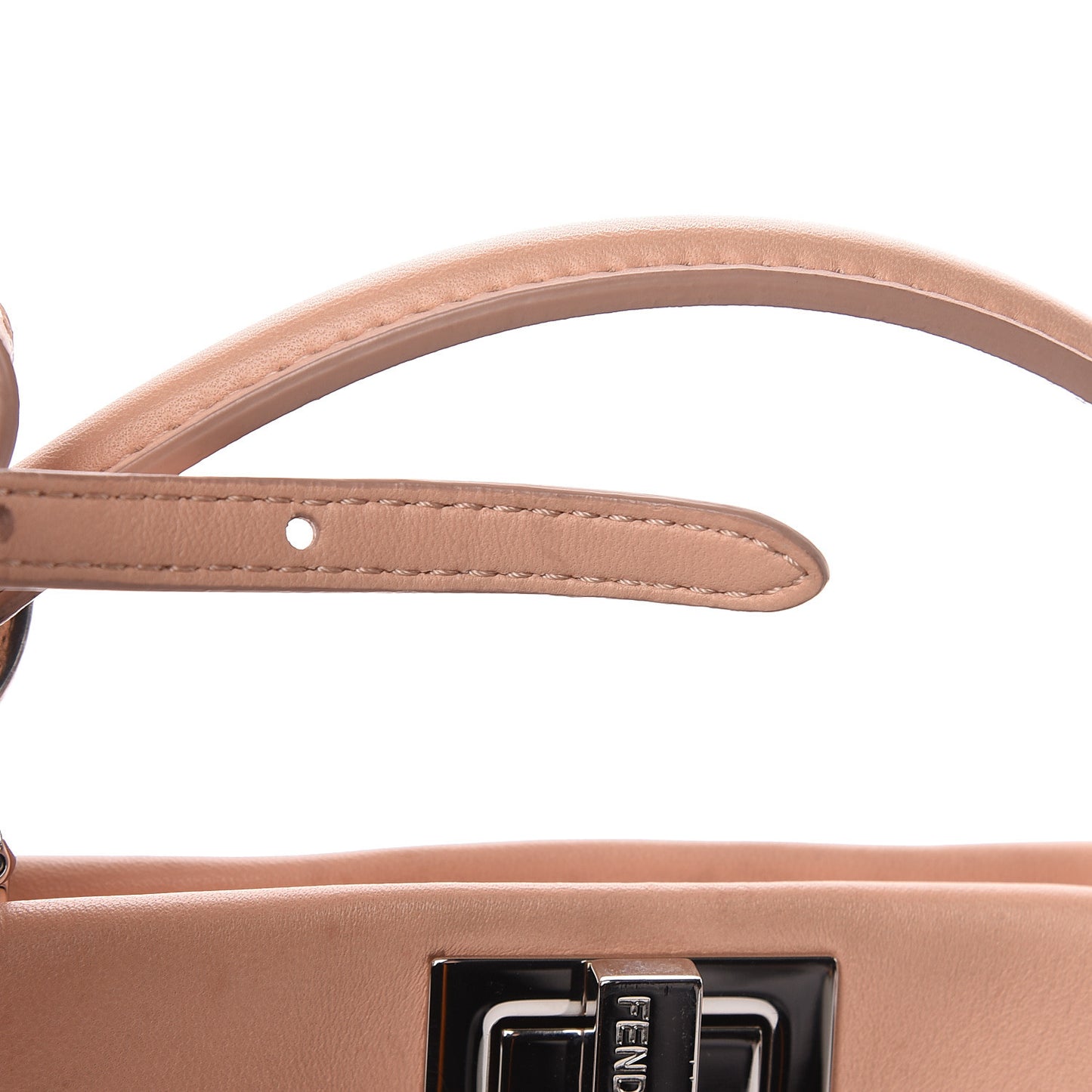 Nappa Rosebud Mini Peekaboo Iconic Satchel Baby Pink