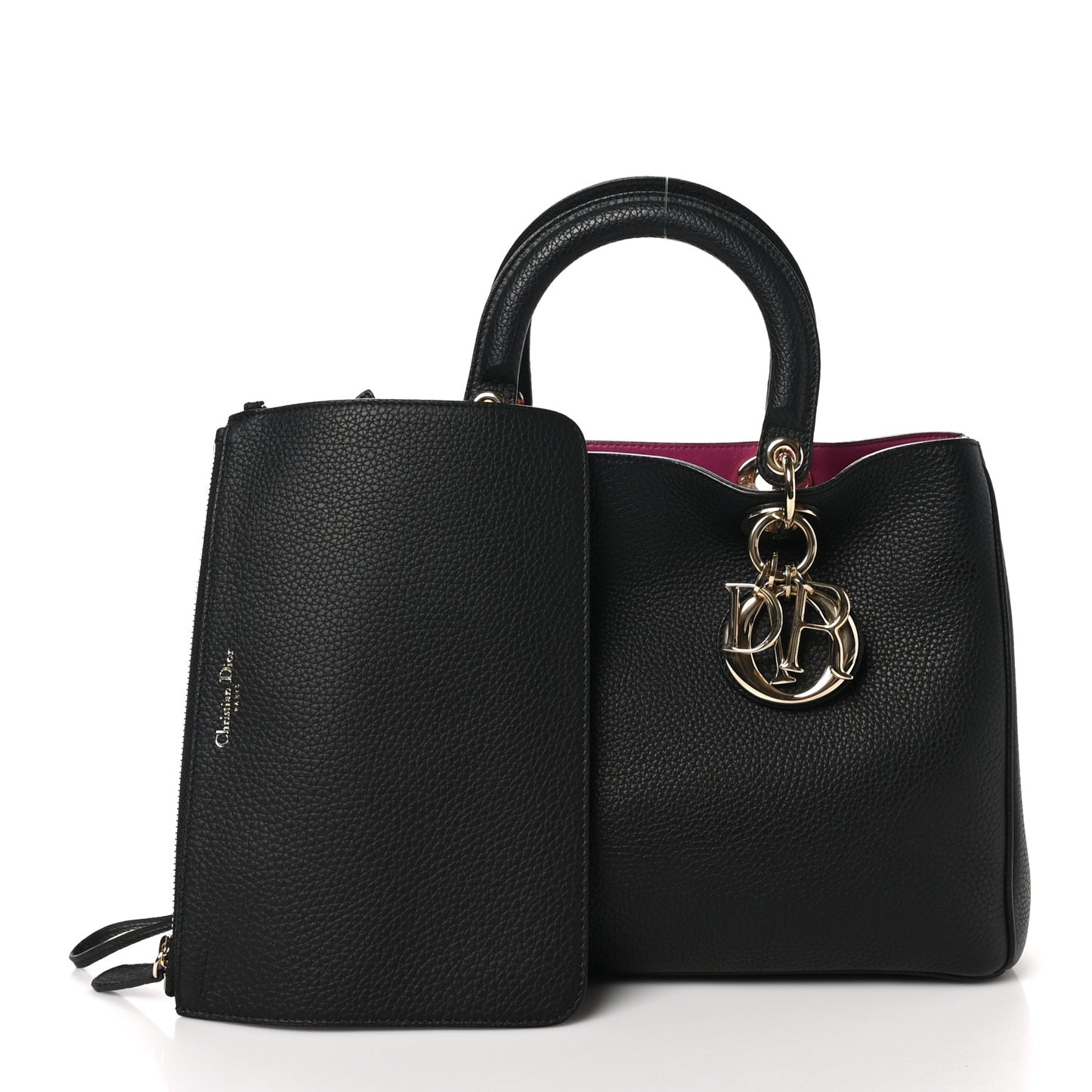Bullcalf Medium Diorissimo Tote Black Rose Indien