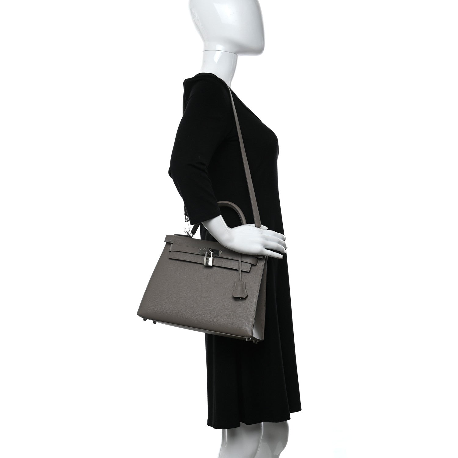 Hermes Epsom Kelly Sellier 28 Gris Asphalte 3 of 11