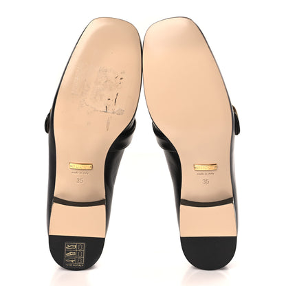 Gucci Malaga Kid Womens GG Marmont Loafers 35 Black 5 of 8