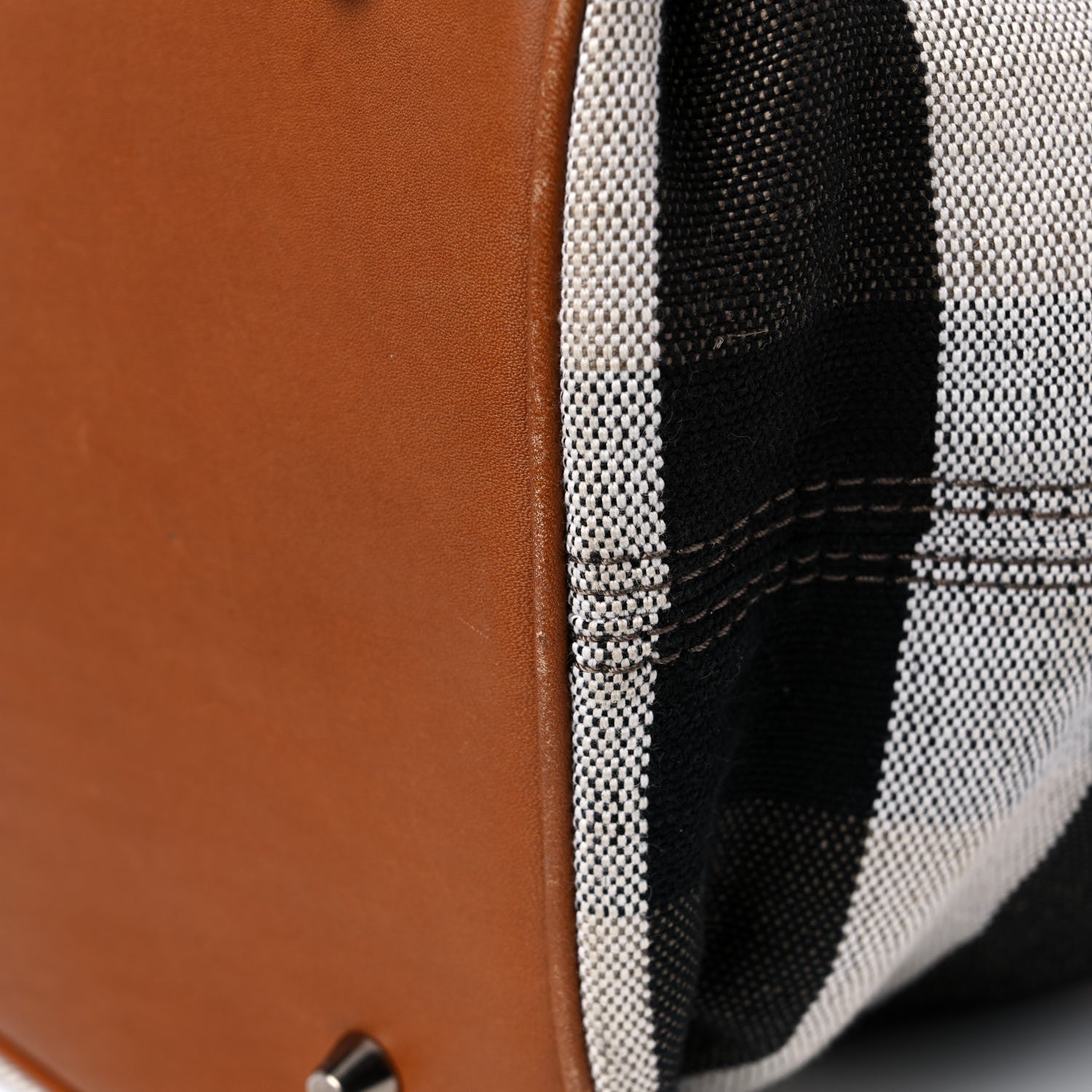 Burberry Canvas Mega Check Medium Ashby Hobo Saddle Brown 13 of 20