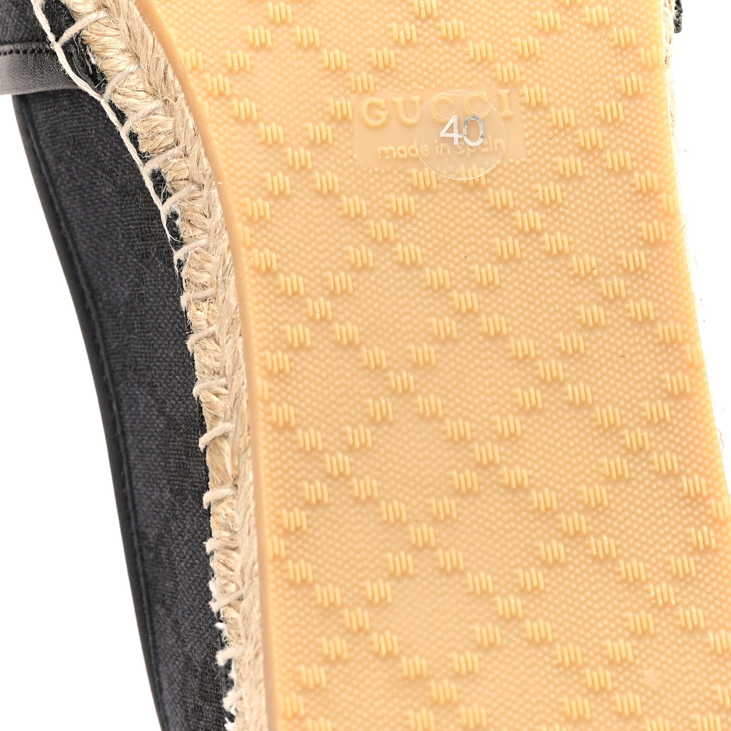 Monogram Espadrilles 40 Black