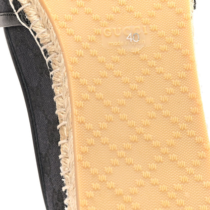 Gucci Monogram Espadrilles 40 Black 7 of 11