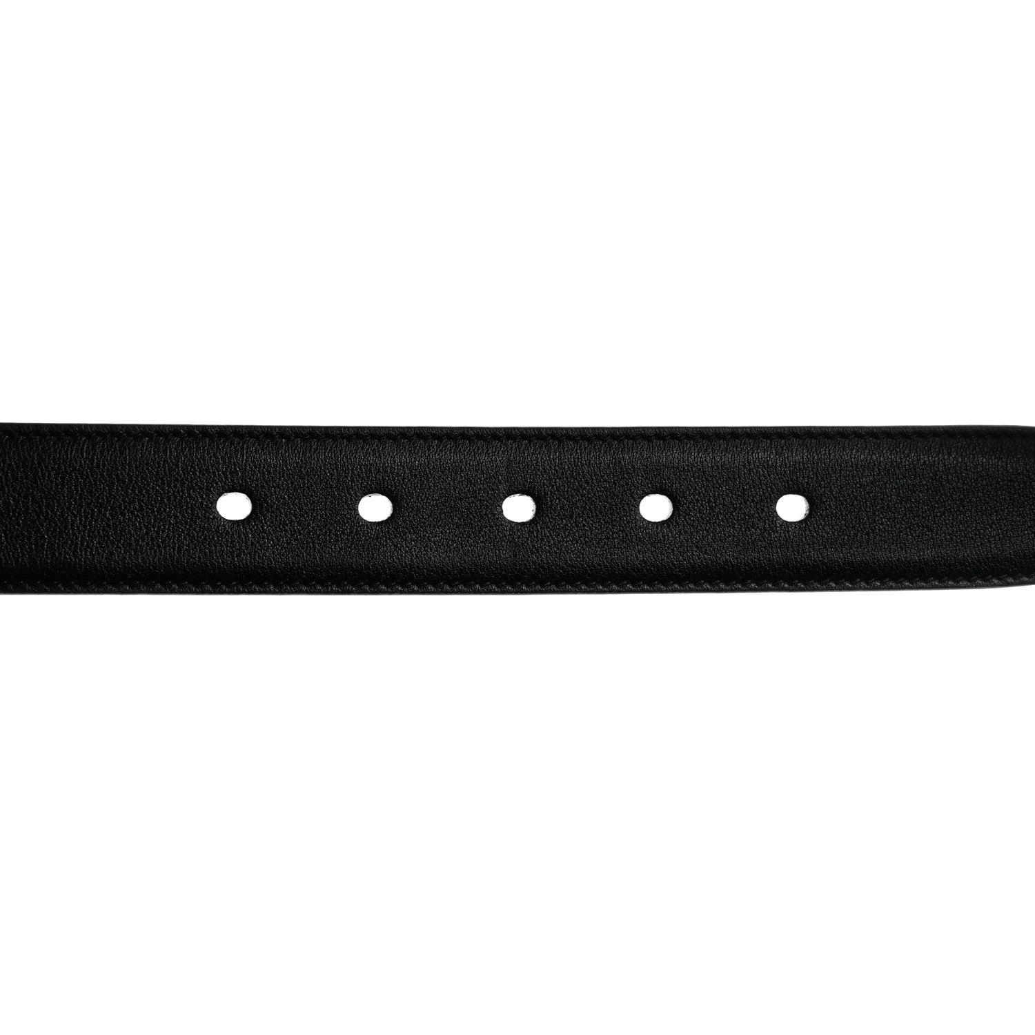 Saint Laurent Smooth Calfskin Monogram Square Buckle Belt 85 34 Black 4 of 8