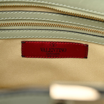 Valentino Garavani Vitello Small Rockstud Double Handle Tote Green Tea Sorbet 6 of 8