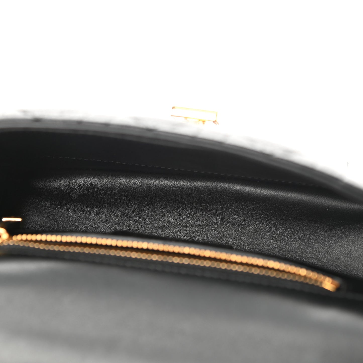 Calfskin Cannage Small Caro Bag Black