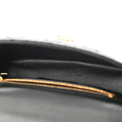 Christian Dior Calfskin Cannage Small Caro Bag Black 5 of 10
