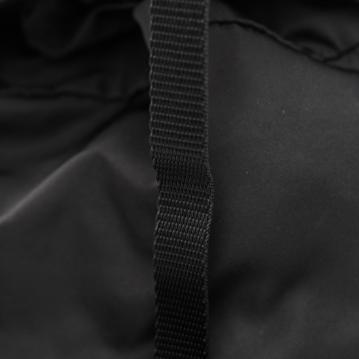 Tessuto Nylon Vela Small Double Buckle Backpack Black