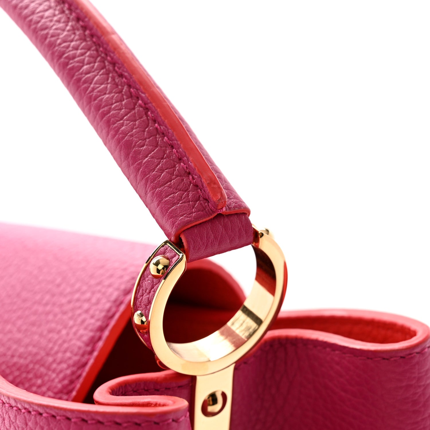 Louis Vuitton Taurillon Capucines Hibiscus Poppy 11 of 13