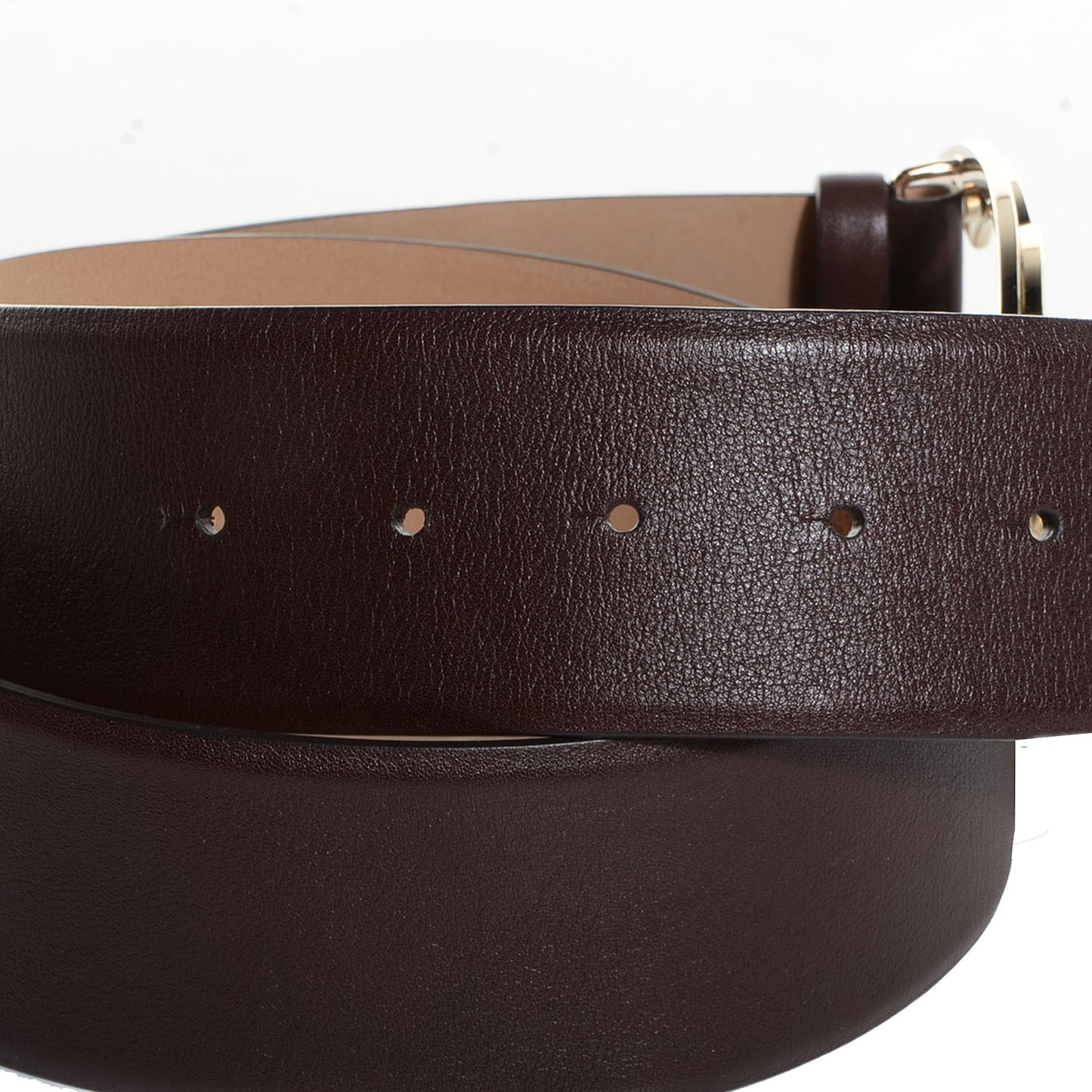 Calfskin CC Logo Belt 85 34 Brown