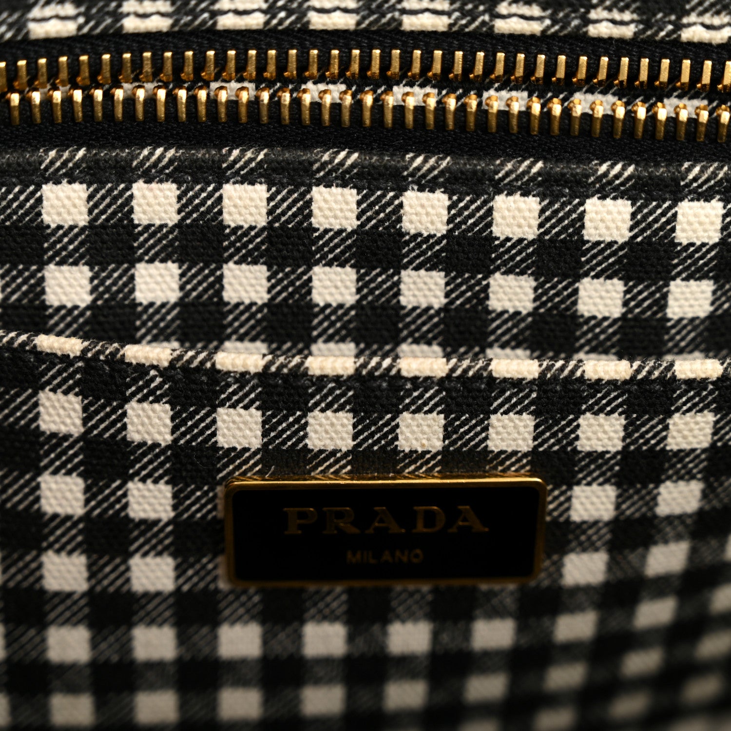 Prada Canapa Small Logo Tote Black Talco 6 of 17