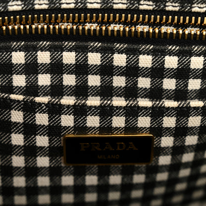Prada Canapa Small Logo Tote Black Talco 6 of 17