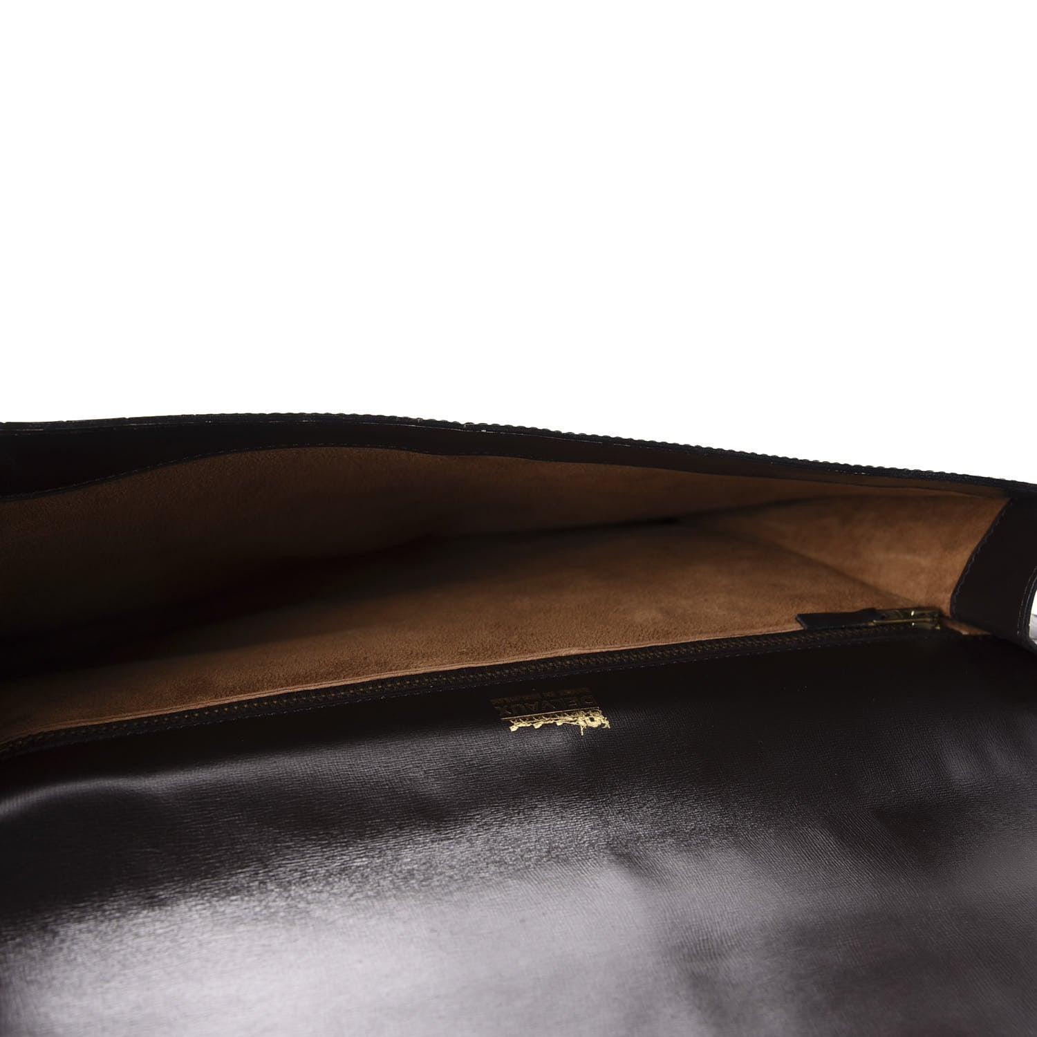 Delvaux Crocodile Envelope Clutch Brown 5 of 12