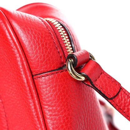 Gucci Pebbled Calfskin Small Soho Disco Bag Vibrant Red 13 of 14