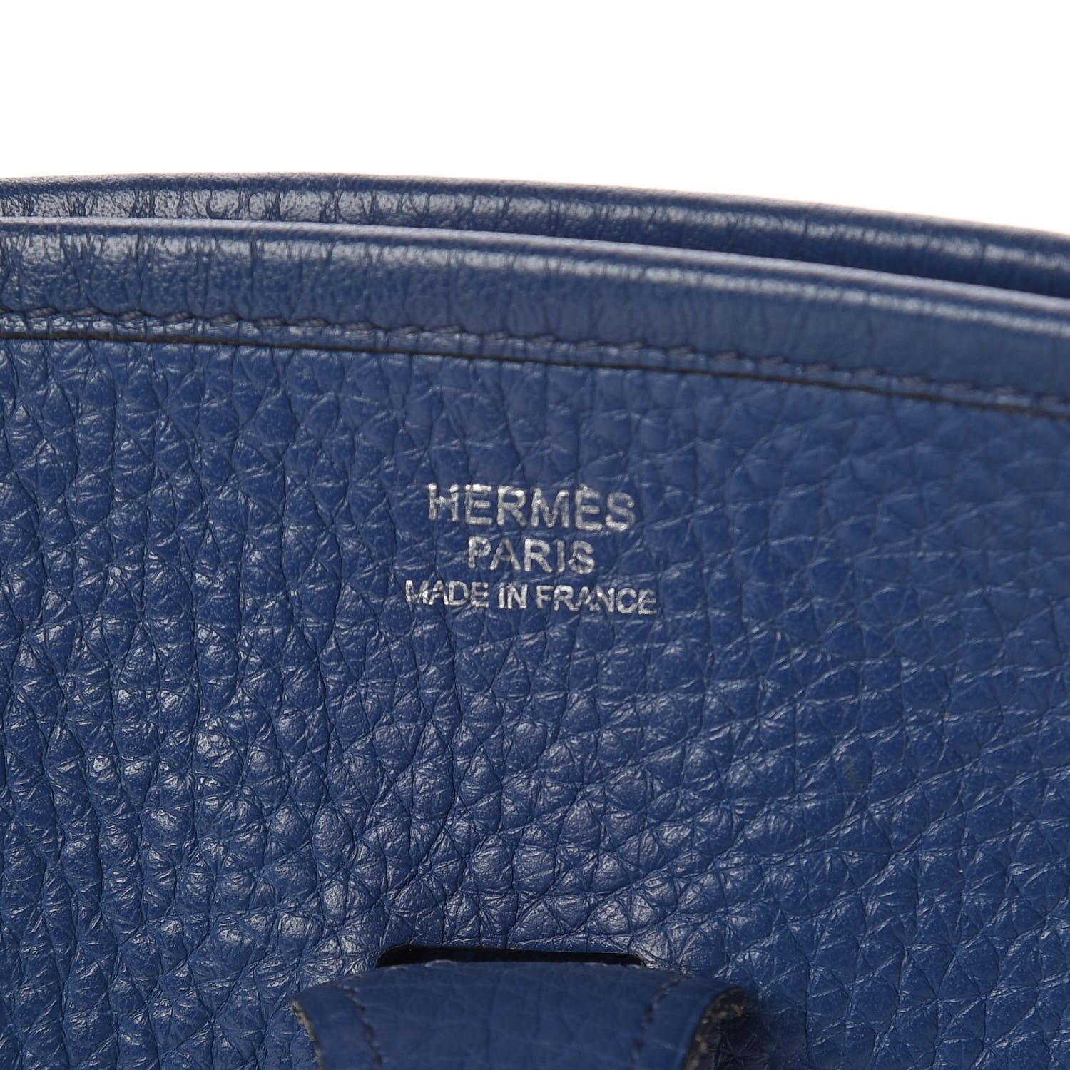 Hermes Taurillon Clemence Evelyne II PM Bleu Brighton 6 of 11