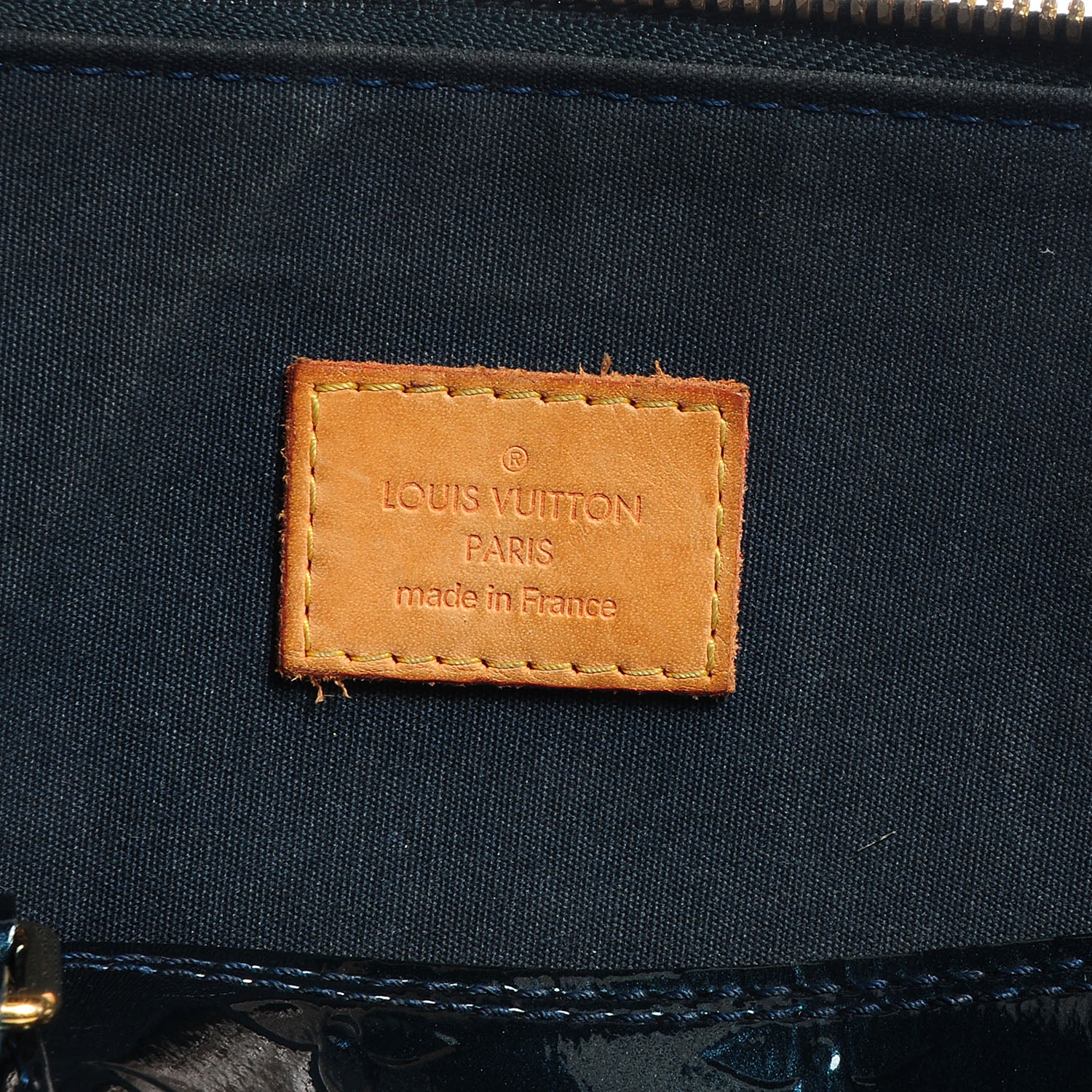 Louis Vuitton Vernis Alma GM Blue Nuit 6 of 7