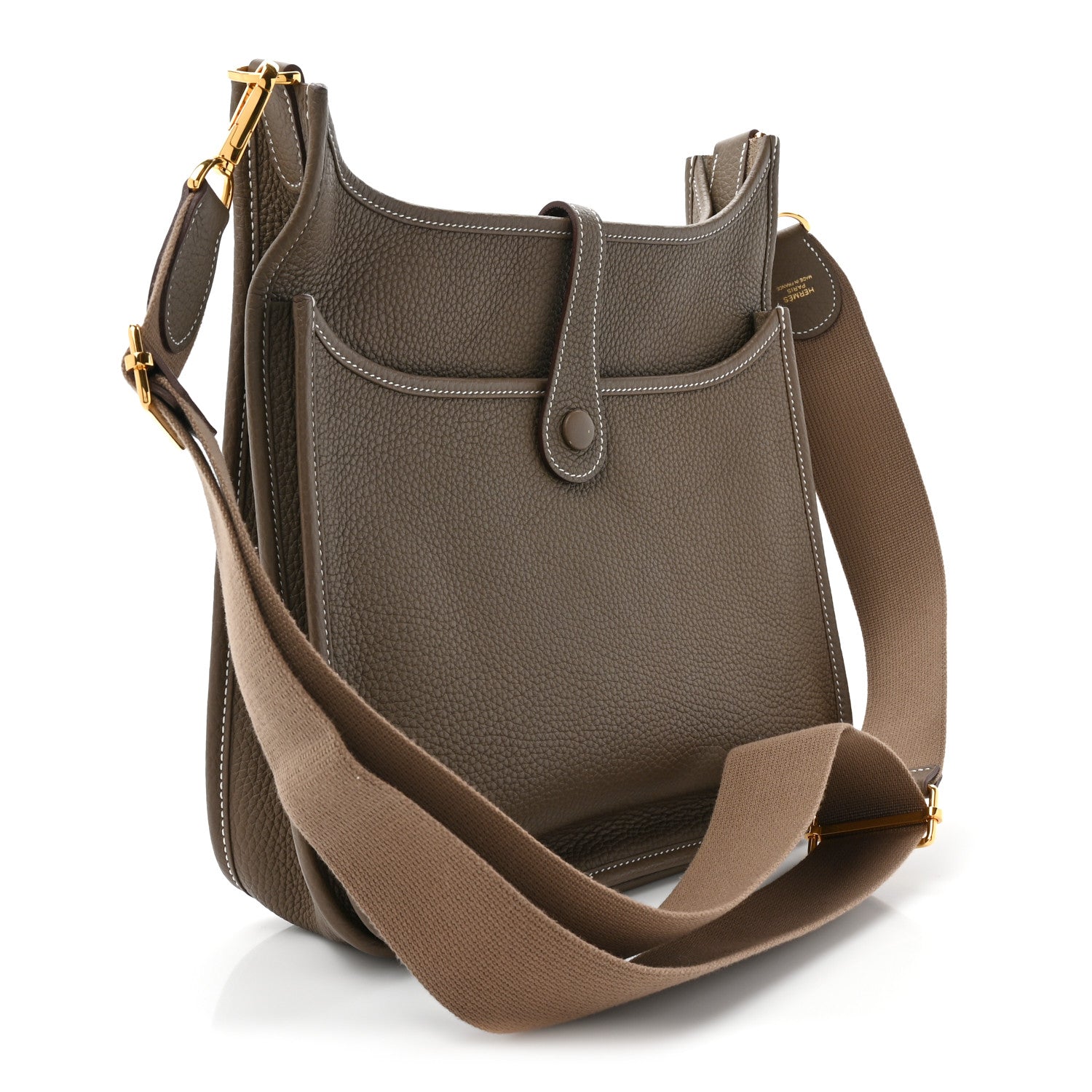 Hermes Taurillon Clemence Evelyne III PM Etoupe 3 of 10