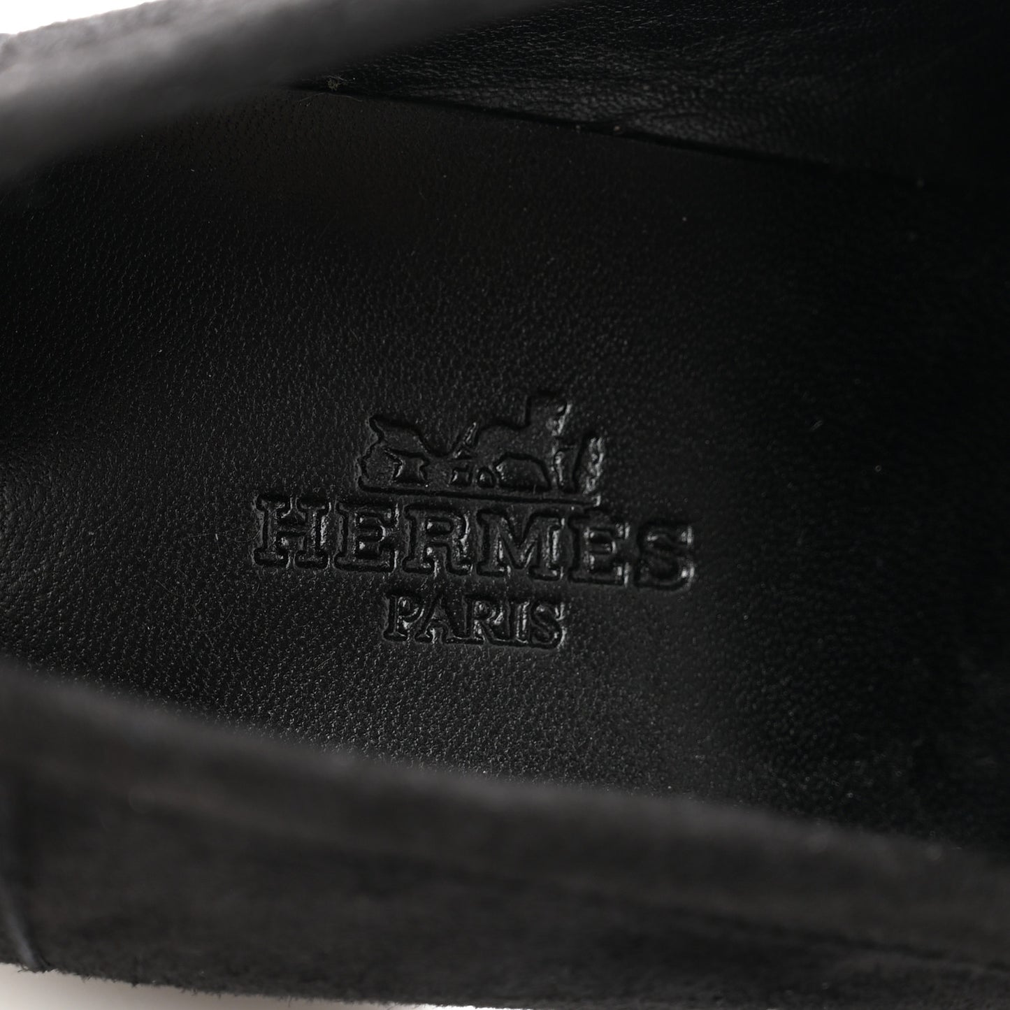 Mink Fur Suede Goatskin Paris Loafers 36 Black