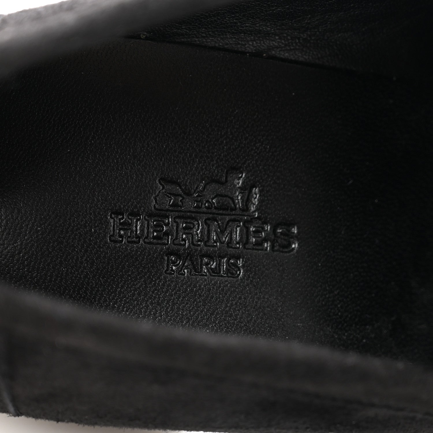Hermes Mink Fur Suede Goatskin Paris Loafers 36 Black 5 of 9