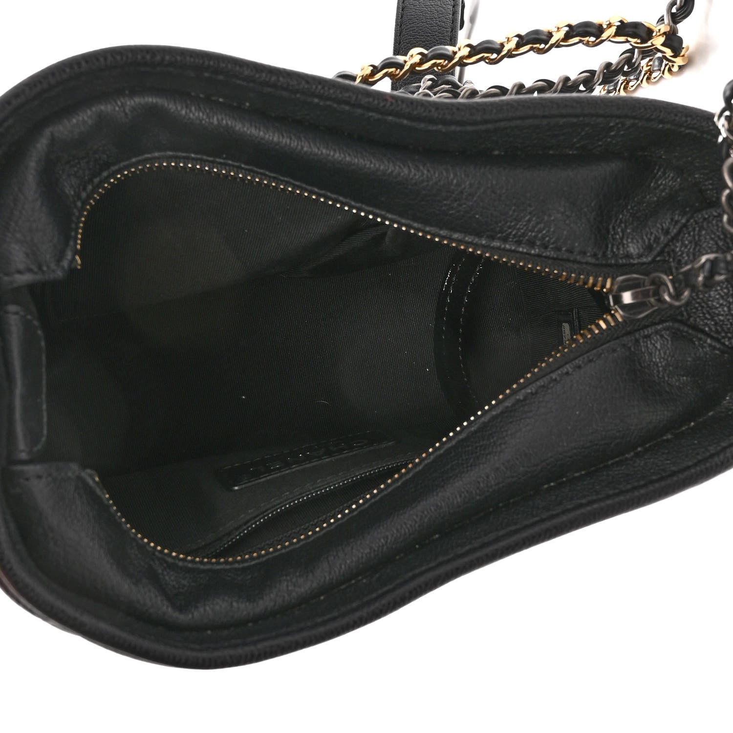 Chanel Patent Goatskin Quilted Small Gabrielle Hobo Black 5 of 11