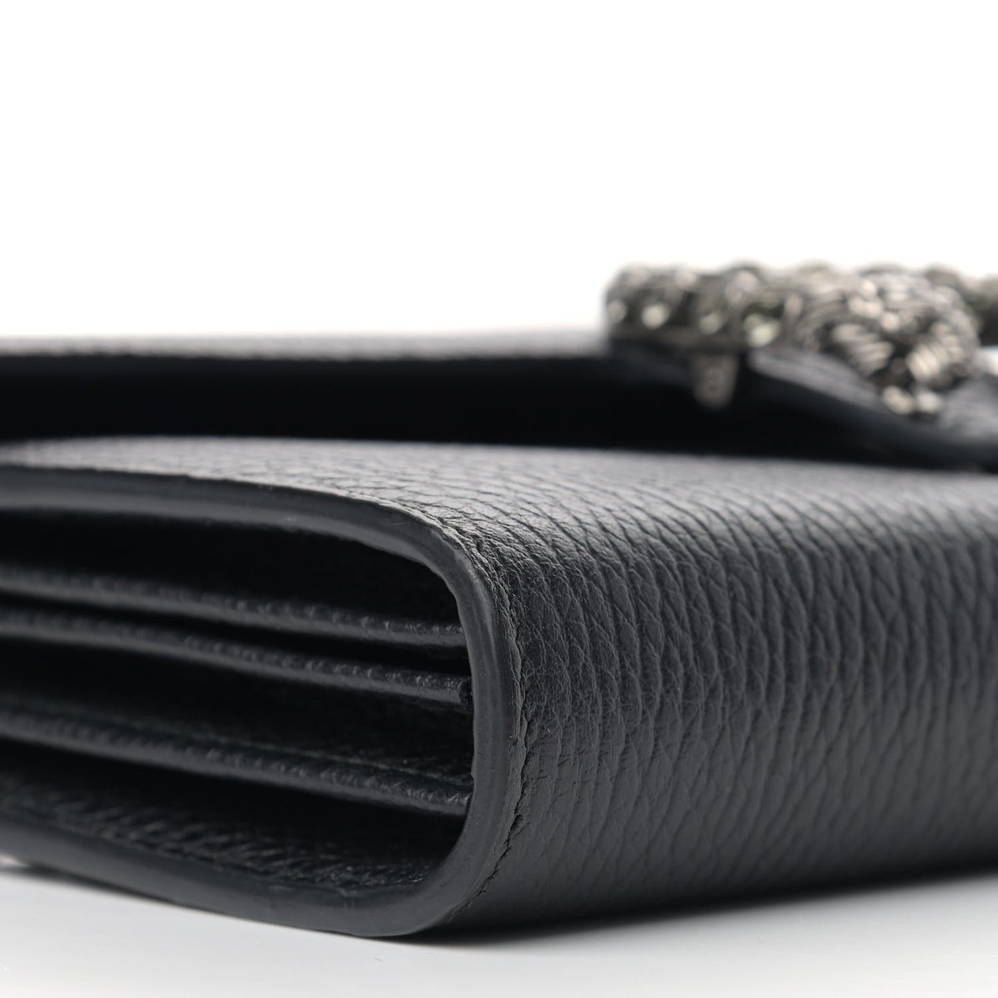 Calfskin Mini Dionysus Chain Wallet Black