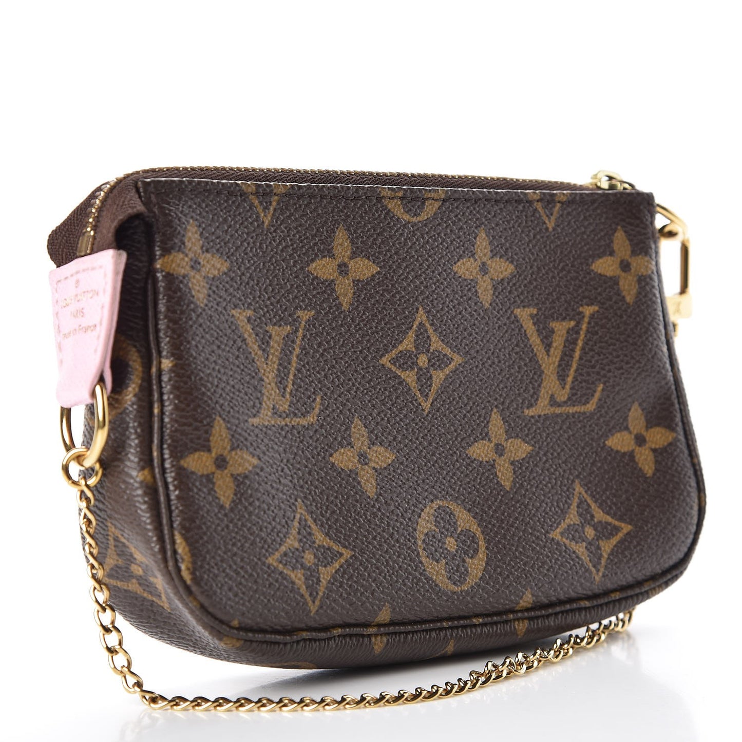Monogram 2016 Christmas Animation Mini Pochette Accessories Rose Ballerine