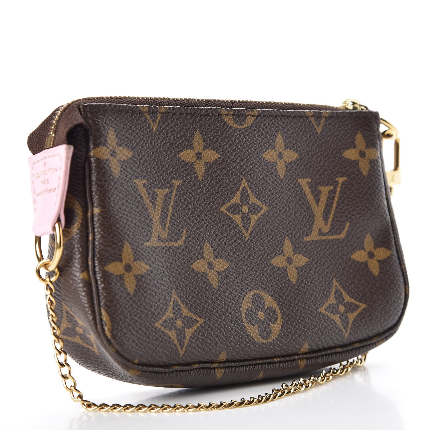 Louis Vuitton Monogram 2016 Christmas Animation Mini Pochette Accessories Rose Ballerine 3 of 8