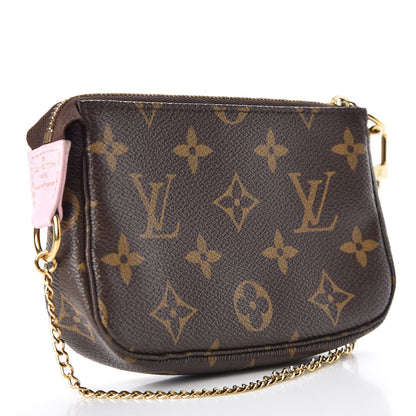 Louis Vuitton Monogram 2016 Christmas Animation Mini Pochette Accessories Rose Ballerine 3 of 8