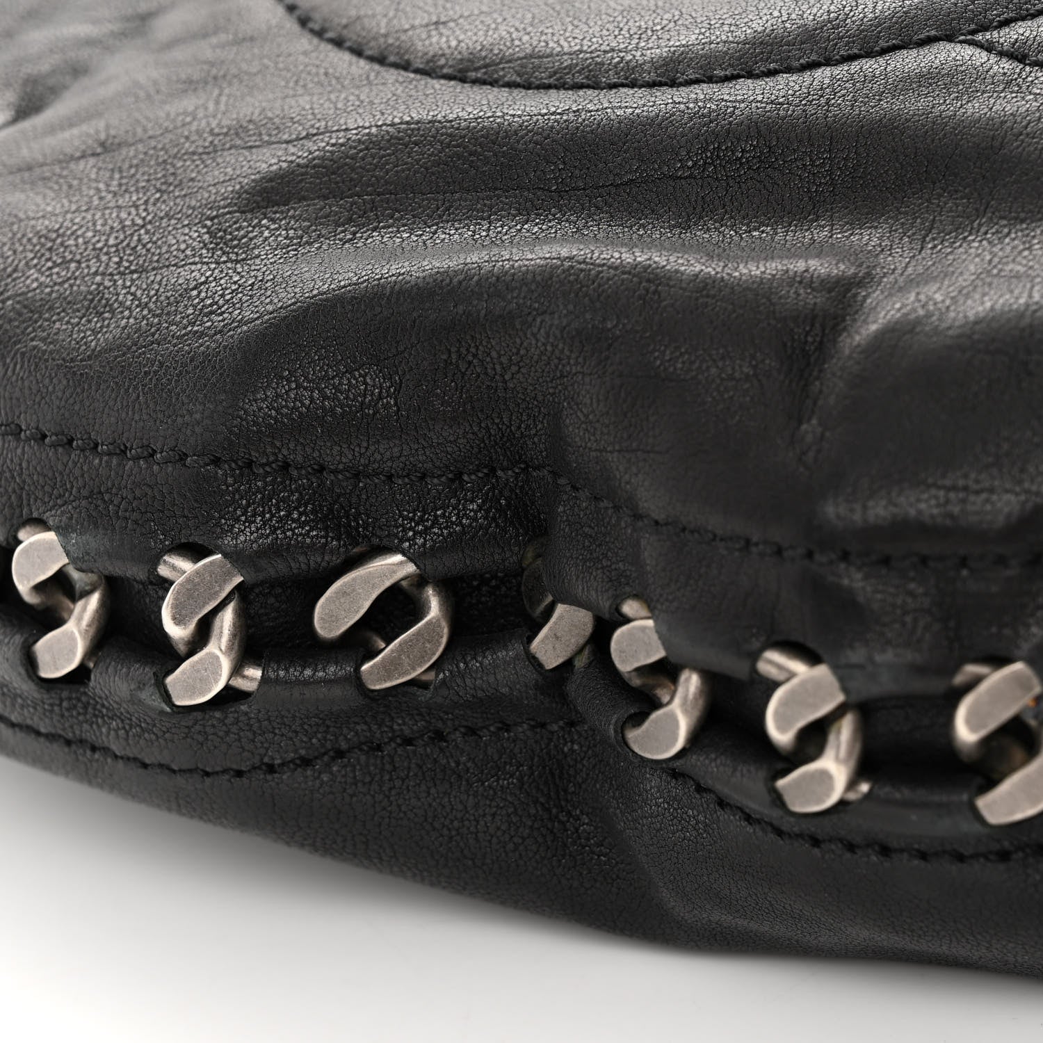 Chanel Calfskin Modern Chain Hobo Black 10 of 11