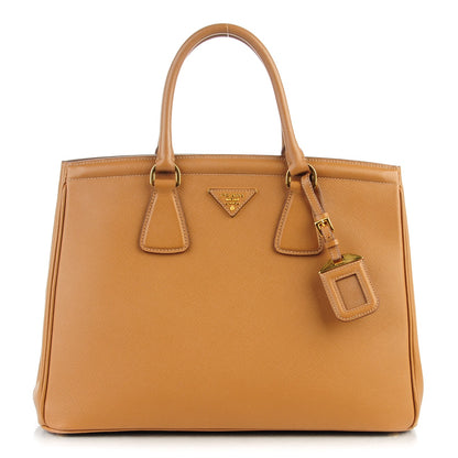 Prada Saffiano Lux Parabole Tote Caramel 1 of 11