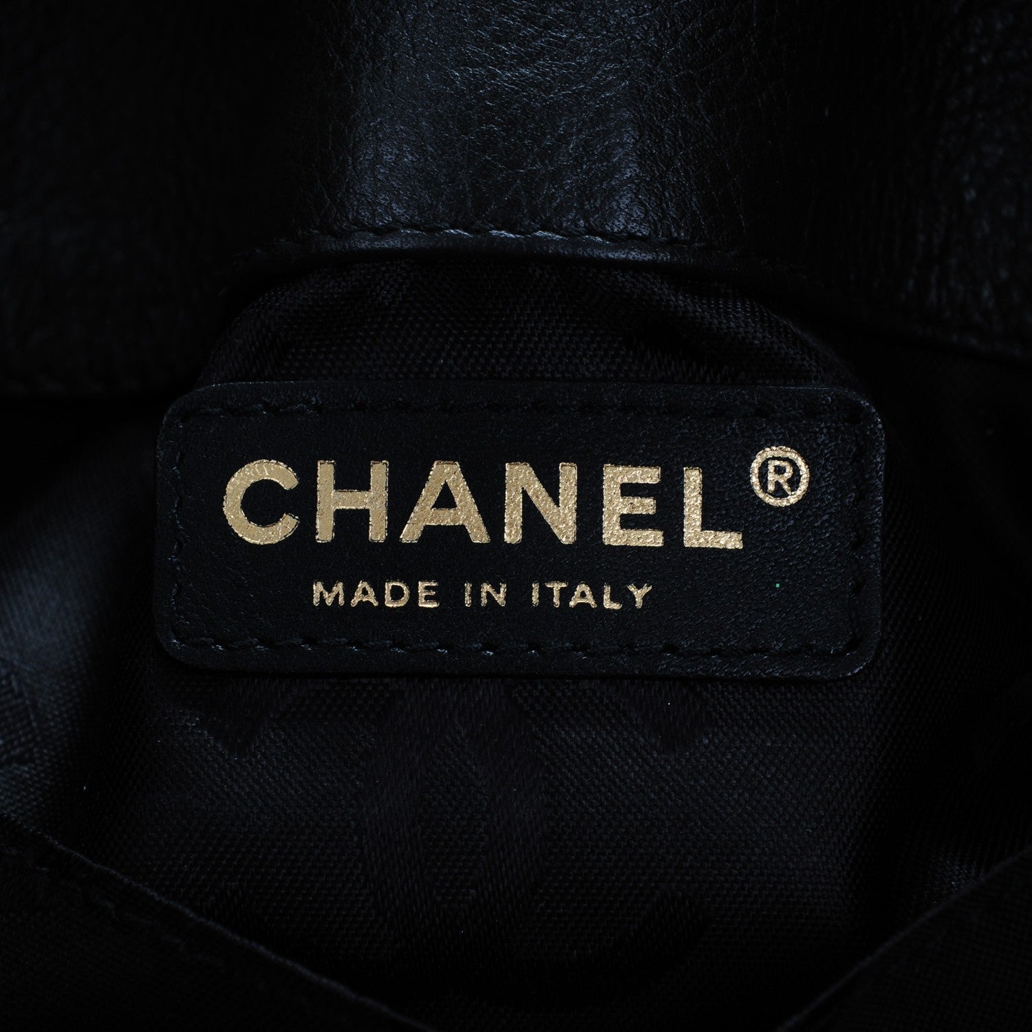 Chanel Calfskin CC Drawstring Bucket Bag Black 6 of 6