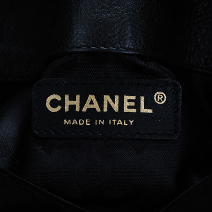 Chanel Calfskin CC Drawstring Bucket Bag Black 6 of 6