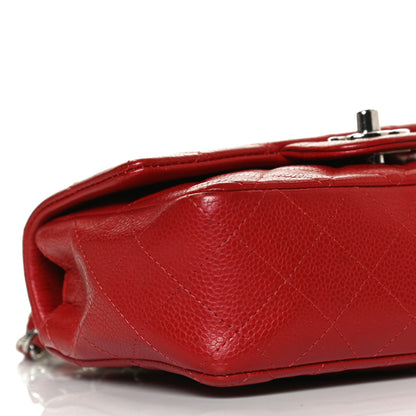 Chanel Caviar Quilted Mini Rectangular Flap Red 8 of 11