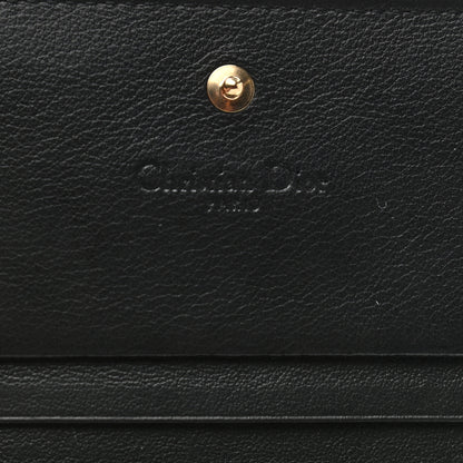 Christian Dior Calfskin Floral Wallet White Multicolor 6 of 9