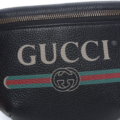 Gucci Grained Calfskin Small Logo Belt Bag Black 8 of 10
