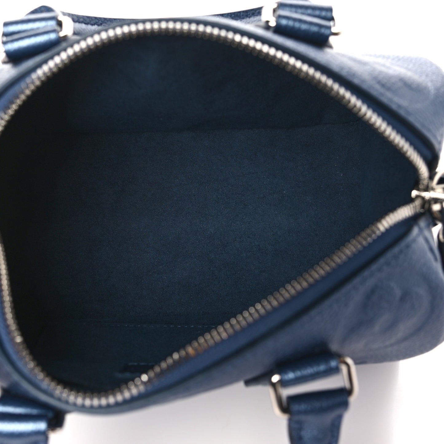 Metallic Empreinte Monogram Giant Speedy Bandouliere 20 Navy Nacre