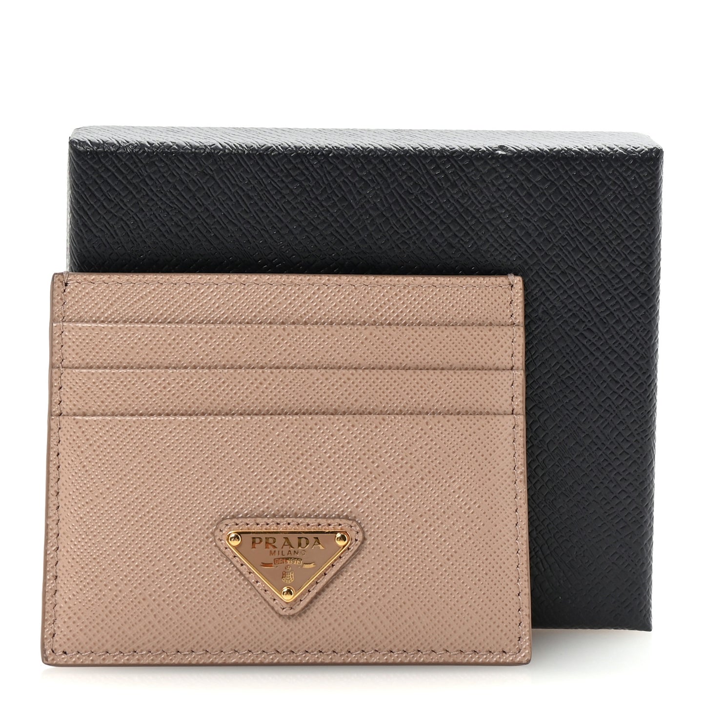 Saffiano Triangle Card Holder Cipria
