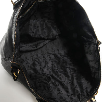 Gucci Leather Large Babouska Tote Black 5 of 8