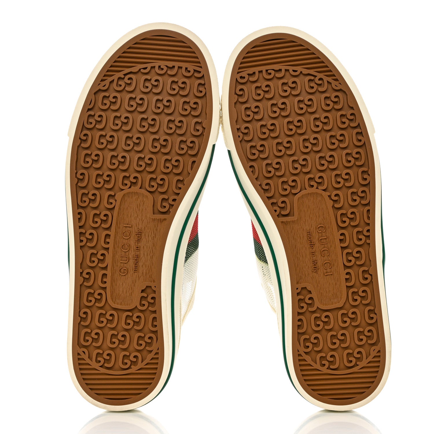 Gucci Mesh Web Womens 1977 Tennis Sneakers 35 Great White Mystic White 5 of 8