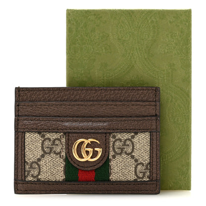 Gucci GG Supreme Monogram Ophidia Card Holder Brown 8 of 8