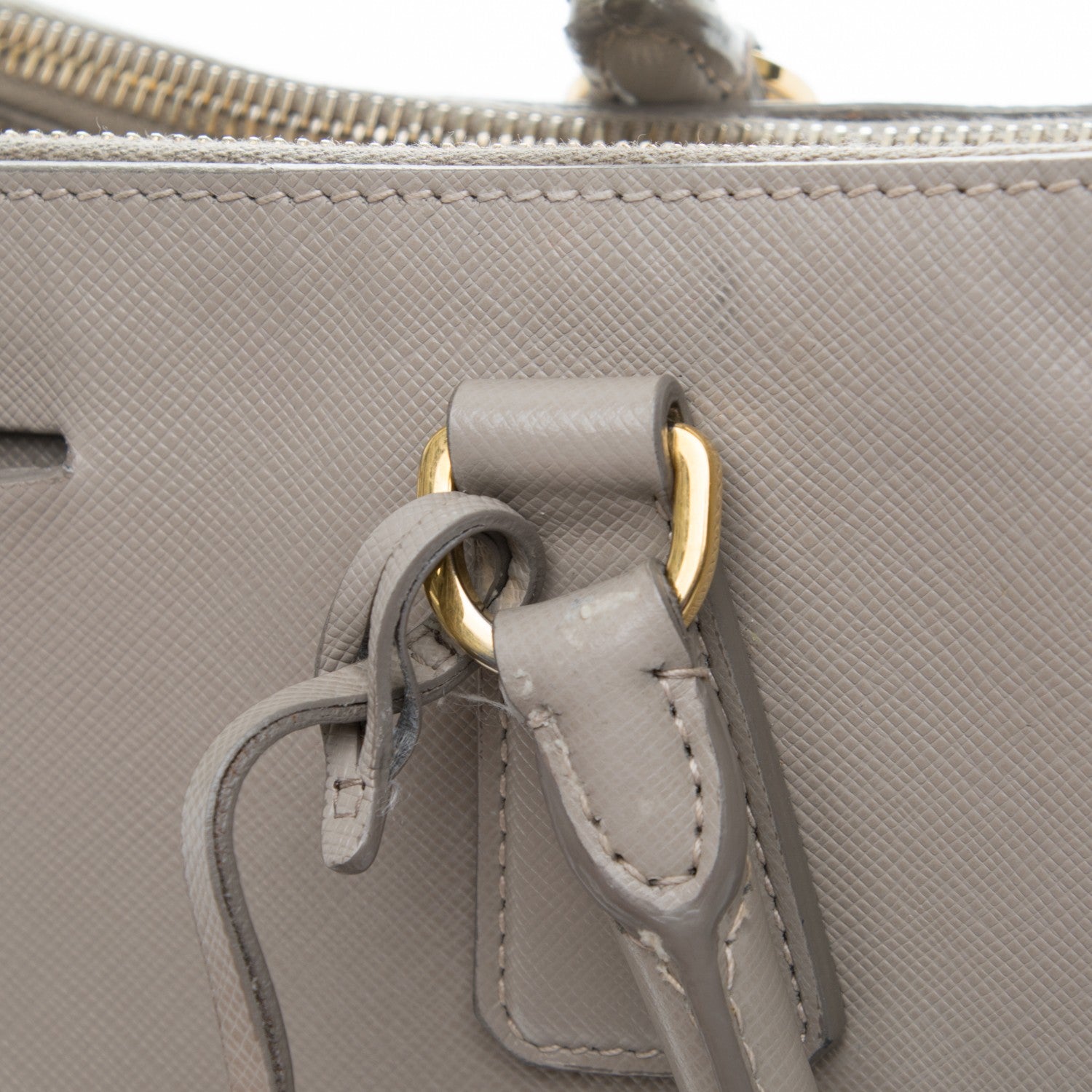 Prada Saffiano Lux Extra Large Galleria Double Zip Tote Pomice 13 of 20