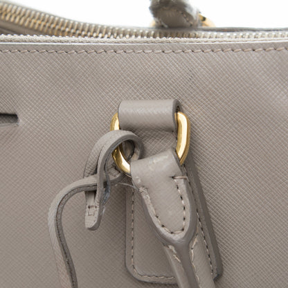 Prada Saffiano Lux Extra Large Galleria Double Zip Tote Pomice 13 of 20