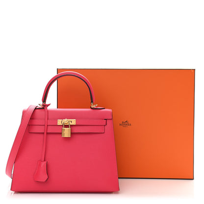 Hermes Epsom Kelly Sellier 25 Rose Extreme 11 of 11