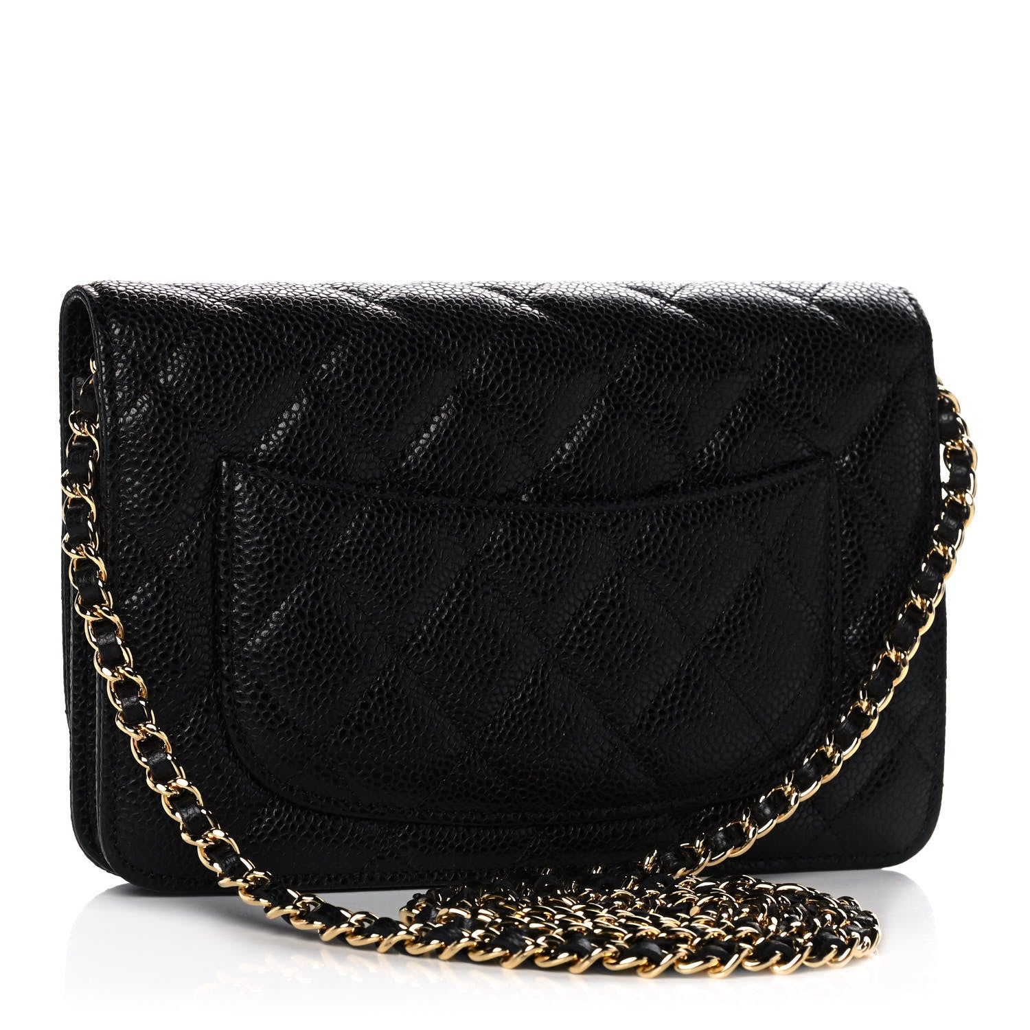 Chanel Caviar Quilted Wallet On Chain WOC Black 3 of 14