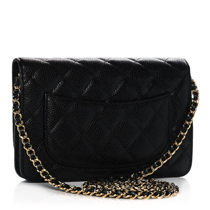 Chanel Caviar Quilted Wallet On Chain WOC Black 3 of 14